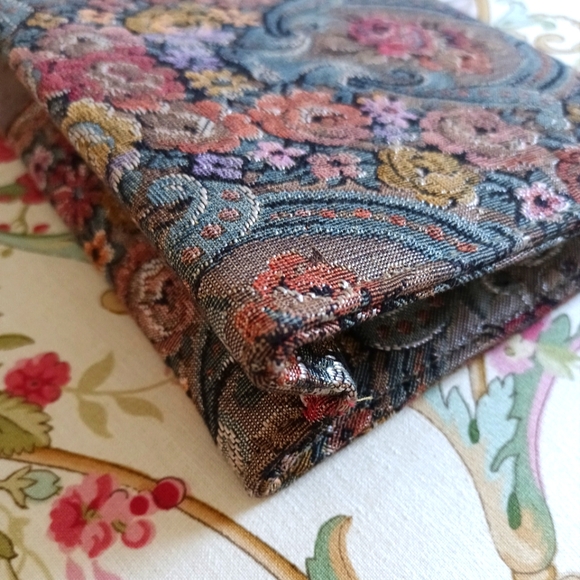 Vintage Brown and Cream Accent Pillows with Floral Design - Picture 8 of 13